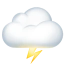 Nuage avec éclair