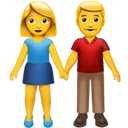 Femme et homme se tenant la main