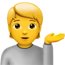 Personne paume vers le haut
