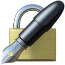 Cadenas fermé avec stylo
