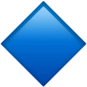 Grand losange bleu