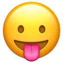Visage qui tire la langue