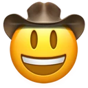 Visage avec chapeau de cowboy