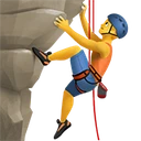 Homme qui grimpe
