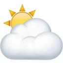 Soleil derrière les nuages