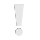 Point d’exclamation blanc
