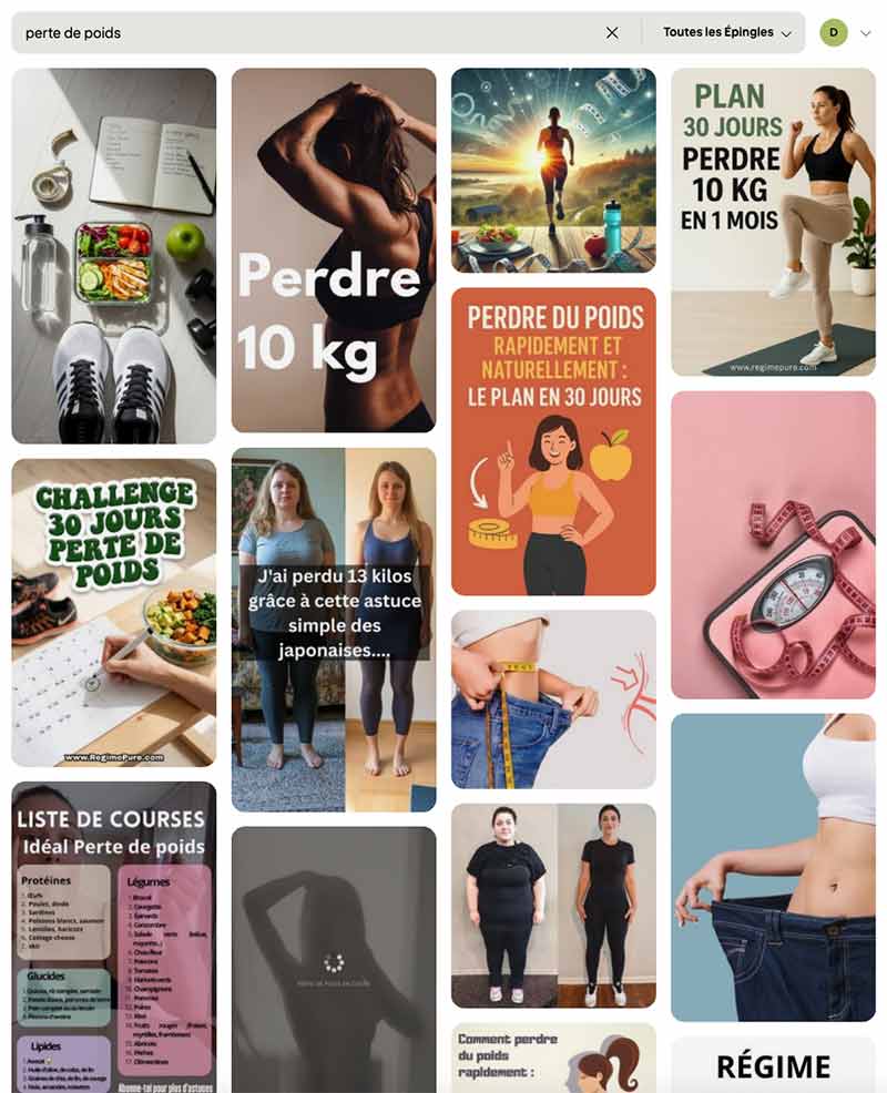 Épinglez vos photos avant/après sur Pinterest